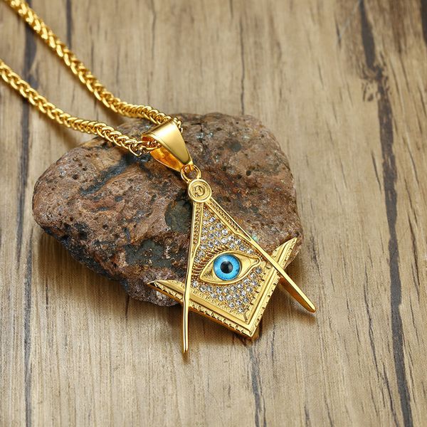 pendant necklaces necklace mens evil eyes fashion gold chain stainless steel large hip hop crystal jewelry on the neck, Silver
pendant necklaces necklace mens evil eyes fashion gold chain stainless steel large hip hop crystal jewelry on the neck, Silver