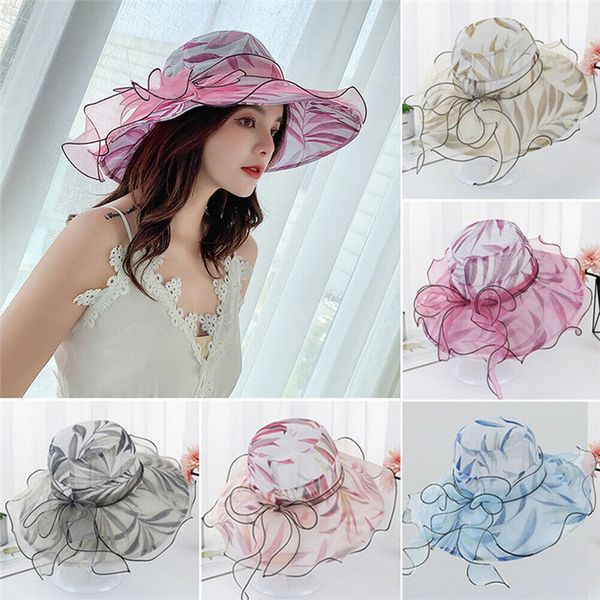 new trendy summer hats for women floral wedding bowknot hats wide brim sun hat beach party hat, Blue;gray
new trendy summer hats for women floral wedding bowknot hats wide brim sun hat beach party hat, Blue;gray
