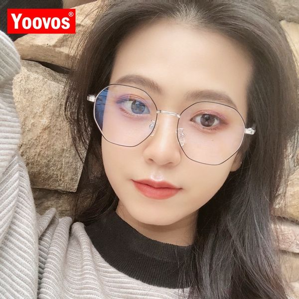 sunglasses yoovos polygon glasses for women 2021 anti-blue light metal frame eyeglasses transparent brand designvintage okulary, White;black
sunglasses yoovos polygon glasses for women 2021 anti-blue light metal frame eyeglasses transparent brand designvintage okulary, White;black