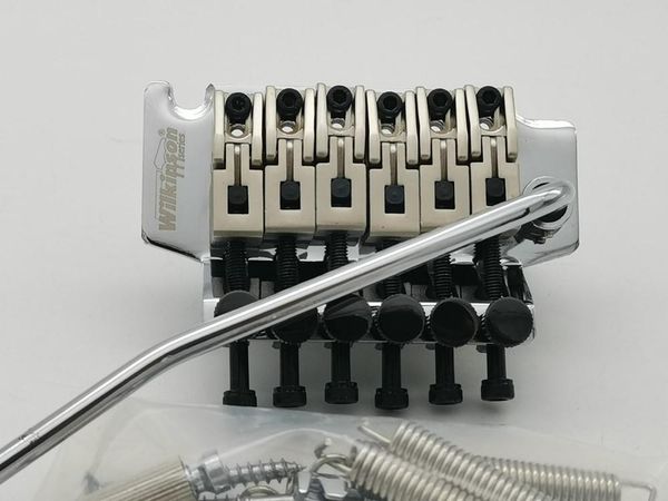 guitar pickups 6-string electric guitar double locking tremolo system bridge chrome silver wodl1
guitar pickups 6-string electric guitar double locking tremolo system bridge chrome silver wodl1