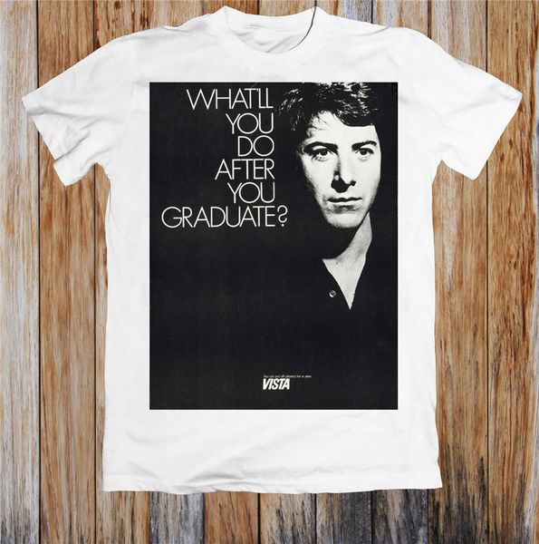the graduate 60s retro movie poster t shirt printed tee shirt