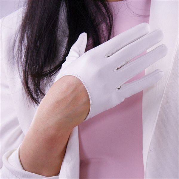 five fingers gloves 13cm touchscreen ultrashort emulation leather patent mirror bright black white wild female pu87, Blue;gray
five fingers gloves 13cm touchscreen ultrashort emulation leather patent mirror bright black white wild female pu87, Blue;gray
