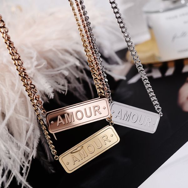 yun ruo rose gold color rectangle pendant necklace lone chain woman 316 l titanium steel jewelry birthday gift not change color, Silver
yun ruo rose gold color rectangle pendant necklace lone chain woman 316 l titanium steel jewelry birthday gift not change color, Silver
