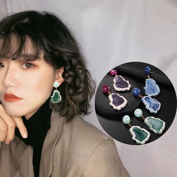 retro vintage female big earrings for women acrylic resin earring korean style geometric drop dangle earrings party brincos, Silver
retro vintage female big earrings for women acrylic resin earring korean style geometric drop dangle earrings party brincos, Silver