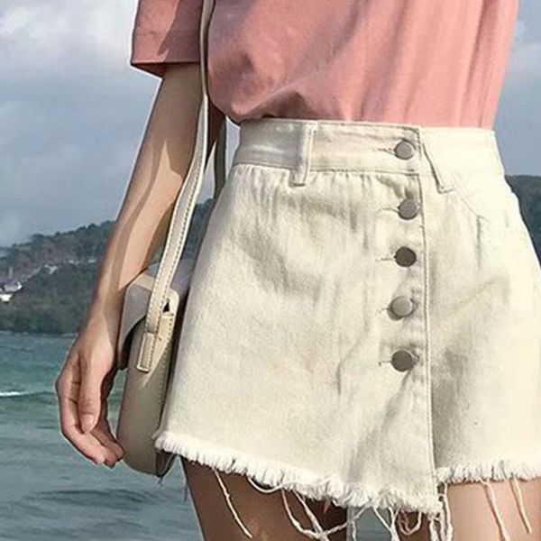 denim shorts women black women short jeans khaki wide leg elastic waist vintage high waist short women summer faux skirts, White;black
denim shorts women black women short jeans khaki wide leg elastic waist vintage high waist short women summer faux skirts, White;black