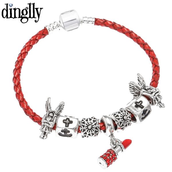 dinglly red lipstick бутылки шарм тканые кожаные браслеты для женщин мужчины девушка цвета ангелы паутина бисером браслет, Golden;silver
dinglly red lipstick бутылки шарм тканые кожаные браслеты для женщин мужчины девушка цвета ангелы паутина бисером браслет, Golden;silver