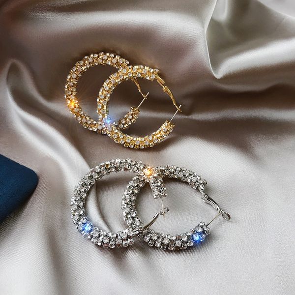 hoop & huggie fashion rhinestone paved earrings 2021 statement round circle female jewelry wholesale, Golden;silver
hoop & huggie fashion rhinestone paved earrings 2021 statement round circle female jewelry wholesale, Golden;silver