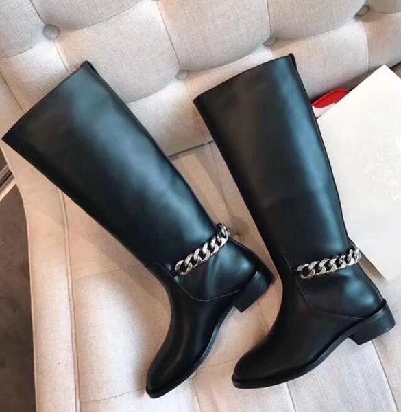 новая мода черная кожа женщины круглый toe колено высокие сапоги серебряные цепи назад дамы длинные сапоги скользят по knight size42, Black
новая мода черная кожа женщины круглый toe колено высокие сапоги серебряные цепи назад дамы длинные сапоги скользят по knight size42, Black