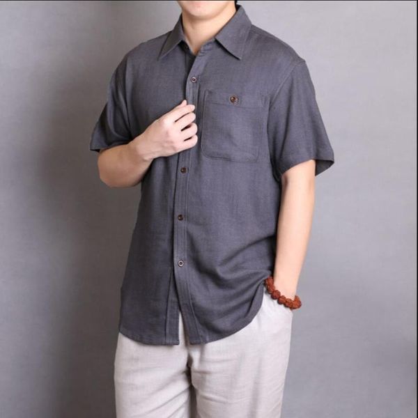 men's casual shirts -5xl summer breathable linen plus size clothing vintage turn-down collar short-sleeve cotton loose, White;black
men's casual shirts -5xl summer breathable linen plus size clothing vintage turn-down collar short-sleeve cotton loose, White;black