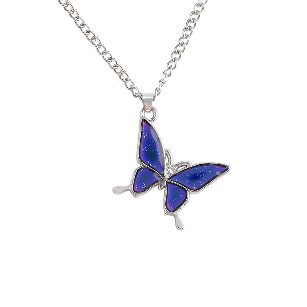 new thermochromic butterfly pendant necklace for women girls cool funny temperature sensing pendant necklace bracelet jewelry set, Silver
new thermochromic butterfly pendant necklace for women girls cool funny temperature sensing pendant necklace bracelet jewelry set, Silver