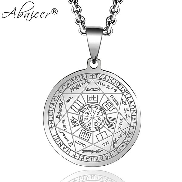 abaicer seals of the seven archangels pendant choker statement silver stainless steel necklace for women dress accessories
abaicer seals of the seven archangels pendant choker statement silver stainless steel necklace for women dress accessories