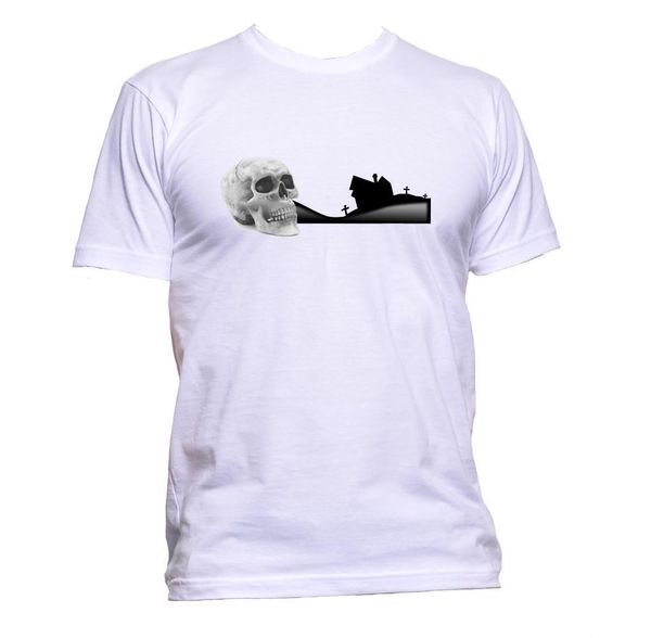 summer cool funny t-shirt skull and graveyard t-shirt mens fashion comedy cool funny hipster3d printed t-shirts