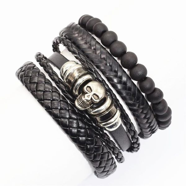 tennis punk vintage feather skull charm weave beads leather men bracelets women femme homme male jewelry 4 pcs/set, Golden;silver
tennis punk vintage feather skull charm weave beads leather men bracelets women femme homme male jewelry 4 pcs/set, Golden;silver