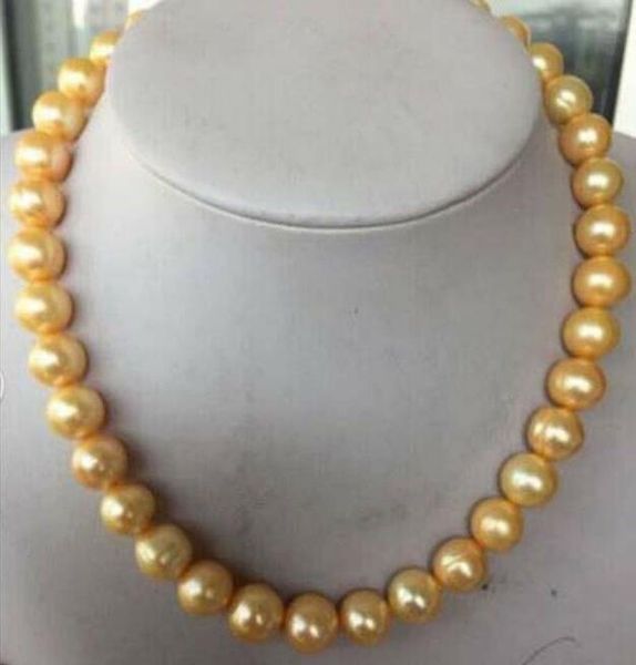 charming 9-10mm beautiful south sea breeding gold pearl necklace 18" 36" yellow clasp, Silver
charming 9-10mm beautiful south sea breeding gold pearl necklace 18" 36" yellow clasp, Silver