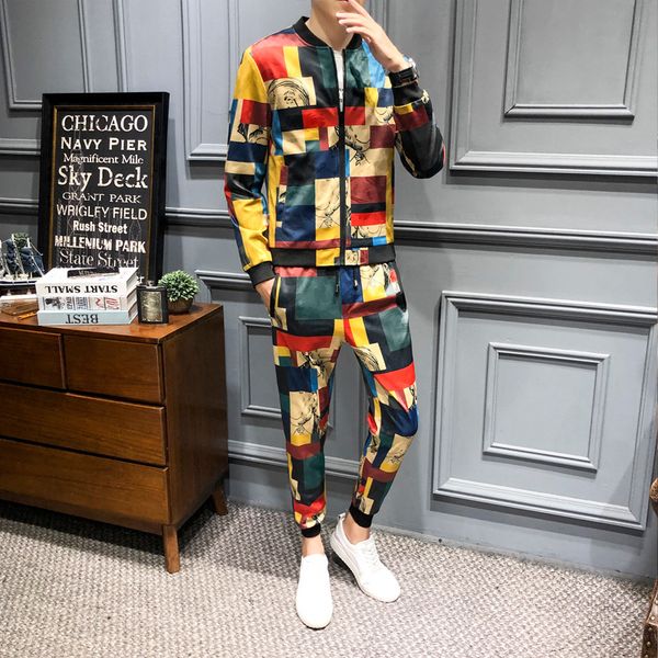 2020 abbigliamento uomo 2 piece set dresy meskie esofman таке дизайнерская мужская tracksuit sharp плед печать мужских костюмов, Black;blue
2020 abbigliamento uomo 2 piece set dresy meskie esofman таке дизайнерская мужская tracksuit sharp плед печать мужских костюмов, Black;blue