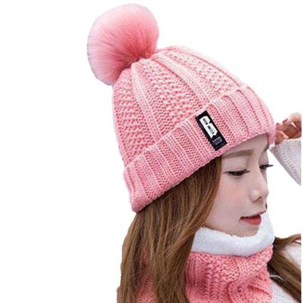 women ladies skullies beanie hat hedging cap solid ski cap knitted warm winter hairball plus velvet knitted beanie cap+scarf
women ladies skullies beanie hat hedging cap solid ski cap knitted warm winter hairball plus velvet knitted beanie cap+scarf