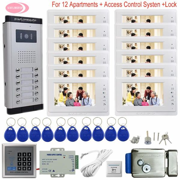 video door phones 7inch intercom 12 monitors keys outdoor waterproof doorbell access control electronic lock
video door phones 7inch intercom 12 monitors keys outdoor waterproof doorbell access control electronic lock