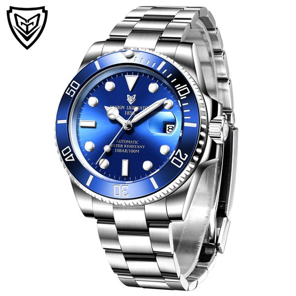 wristwatches 2021 lige brand automatic mechanical men watch 50m waterproof male sapphire glass sports wrist relogio masculino, Slivery;brown
wristwatches 2021 lige brand automatic mechanical men watch 50m waterproof male sapphire glass sports wrist relogio masculino, Slivery;brown