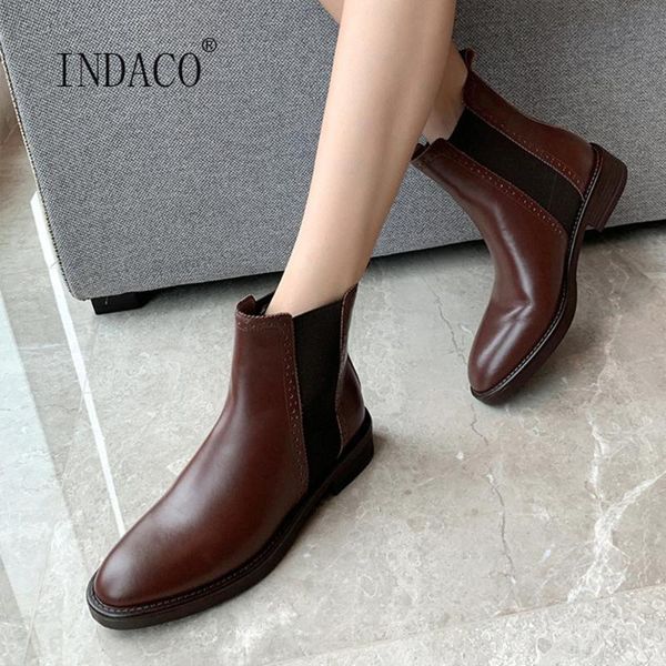 quality leather boots women genuine leather ankle boots winter shoes black brown slip on botines mujer
quality leather boots women genuine leather ankle boots winter shoes black brown slip on botines mujer