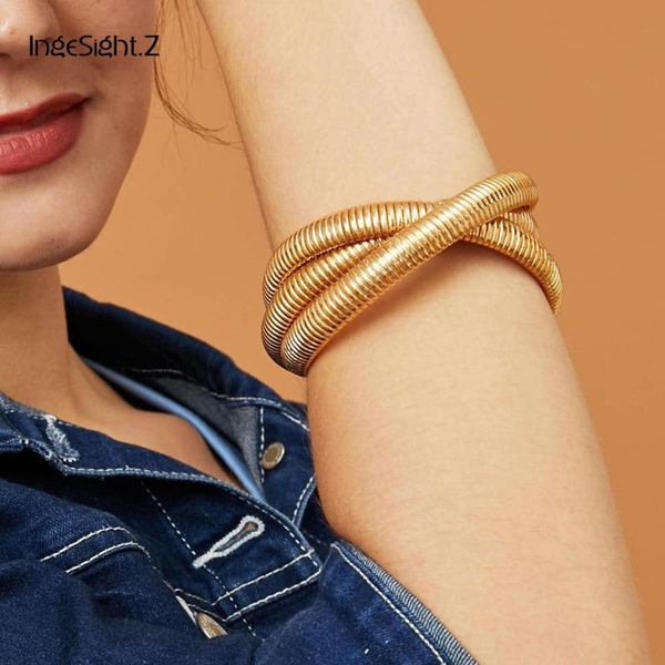 link, chain ingesight.z multi layered punk exaggerated curb cuban thick bracelet bangle charm gold color elastic bracelets for women jewelry, Black
link, chain ingesight.z multi layered punk exaggerated curb cuban thick bracelet bangle charm gold color elastic bracelets for women jewelry, Black