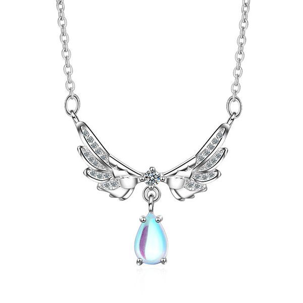 pendant necklaces necklace female moonstone clavicle chain korean temperament all-match student accessories, Silver
pendant necklaces necklace female moonstone clavicle chain korean temperament all-match student accessories, Silver
