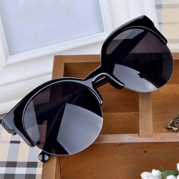 sunglasses feminino 2021 fashion retro designer super round circle glasses cat eye women goggles, White;black
sunglasses feminino 2021 fashion retro designer super round circle glasses cat eye women goggles, White;black