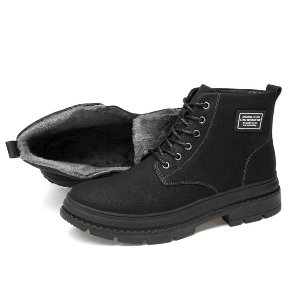 minusike 2020 fashion winter with fur snow boots for men sneakers male shoes casual quality rubber ankle warm boots, Black
minusike 2020 fashion winter with fur snow boots for men sneakers male shoes casual quality rubber ankle warm boots, Black