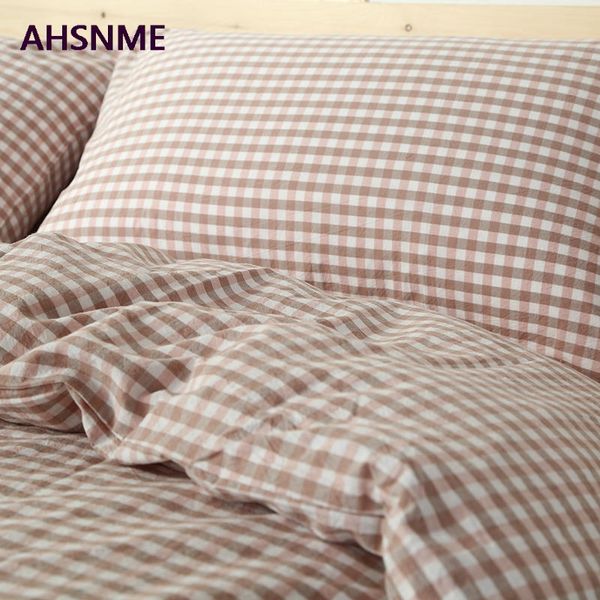 ahsnme 100% cotton bed linen super soft bedclothes bedcover cool summer pink plaid duvet cover comforter bedding sets
ahsnme 100% cotton bed linen super soft bedclothes bedcover cool summer pink plaid duvet cover comforter bedding sets