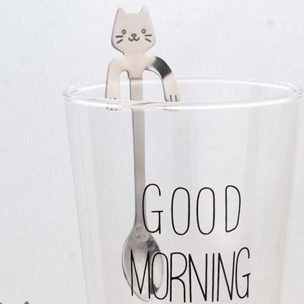 1 pc lovely cat stainless steel hanging spoons dessert spoons tea coffee scoops (7.80-inch in length
1 pc lovely cat stainless steel hanging spoons dessert spoons tea coffee scoops (7.80-inch in length