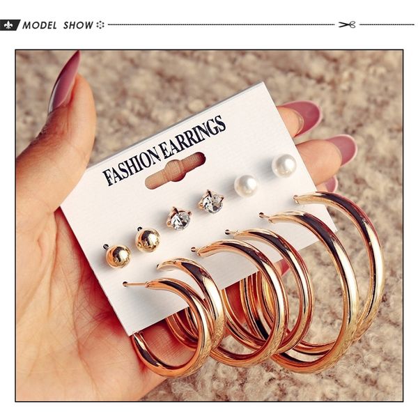 ch-525 vintage big metal earrings set for women geometric circle gold metal knot earring femme fashion jewelry new 200921, Golden;silver
ch-525 vintage big metal earrings set for women geometric circle gold metal knot earring femme fashion jewelry new 200921, Golden;silver