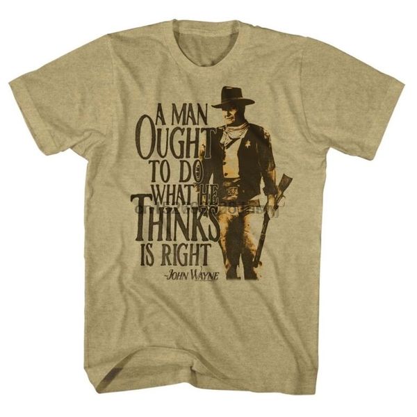 john wayne a man ought to do licensed t shirt