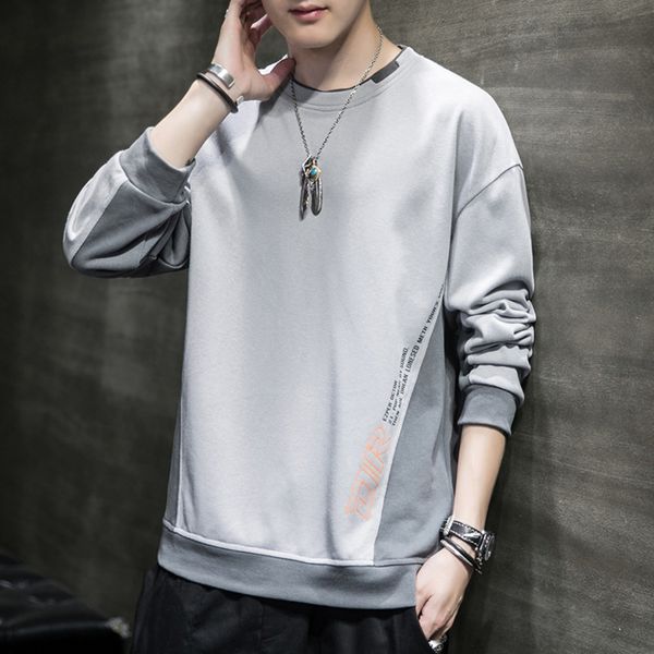 round top sweatert футболку sweaterneck свитер 2020 осенью нового ins моды бренд мужского свободно случайных футболки с длинным рукавом мужс, Black
round top sweatert футболку sweaterneck свитер 2020 осенью нового ins моды бренд мужского свободно случайных футболки с длинным рукавом мужс, Black