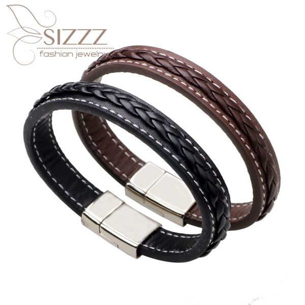 sizzz 2020 high-grade simple leather woven fashion classic punk tide male bracelet&bangles for men, Golden;silver
sizzz 2020 high-grade simple leather woven fashion classic punk tide male bracelet&bangles for men, Golden;silver