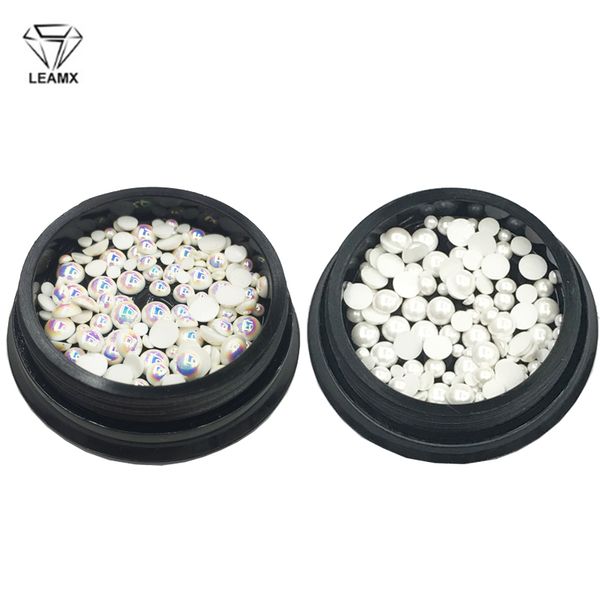 leamx 105 pcs/box 2mm/3mm/4mm mix size diy 3d white/ab semicircle pearl stone beads nails glitter decoration manicure tools l455, Silver;gold
leamx 105 pcs/box 2mm/3mm/4mm mix size diy 3d white/ab semicircle pearl stone beads nails glitter decoration manicure tools l455, Silver;gold