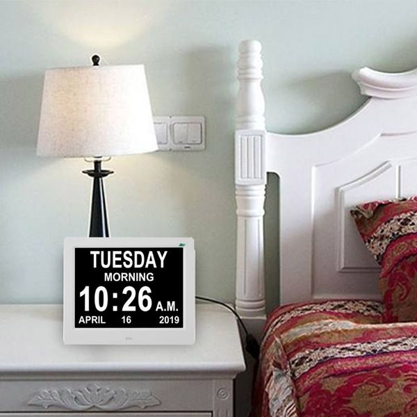 8" inch ips digital clock calendar with oversized font date day reminder for elderly and children can play pictures/music/videos
8" inch ips digital clock calendar with oversized font date day reminder for elderly and children can play pictures/music/videos