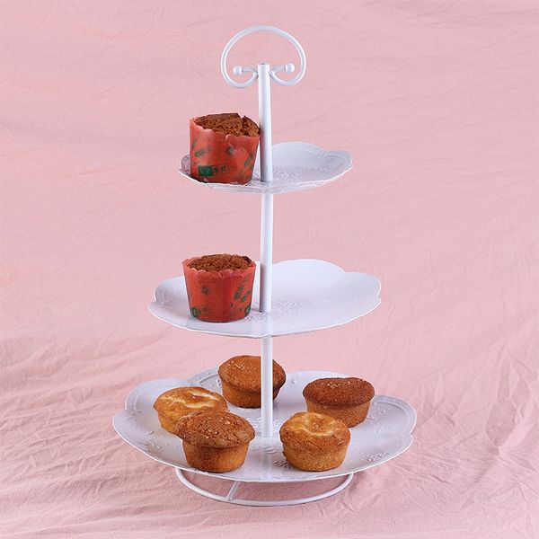 european-style creative iron three-layer party display european-style creative iron three-layer cake rack party display cake dessert dessert
