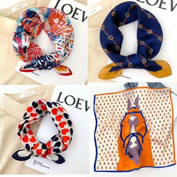 scarves 100% pure silk scarf women neck hair band foulard square small headband 2021 fashion print neckerchief bandana 53*53cm, Blue;gray
scarves 100% pure silk scarf women neck hair band foulard square small headband 2021 fashion print neckerchief bandana 53*53cm, Blue;gray