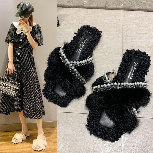 cross outer fur slippers 2020 autumn korean style new tassel rabbit fur fashion cotton slippers for women dhl, Black
cross outer fur slippers 2020 autumn korean style new tassel rabbit fur fashion cotton slippers for women dhl, Black