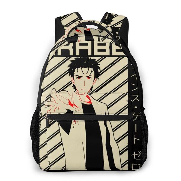 steins gate school bags steins gate 0 rintaro okabe- anime beautiful backpack for men women
steins gate school bags steins gate 0 rintaro okabe- anime beautiful backpack for men women