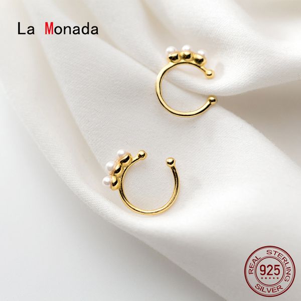 la monada minimalist woman hoop earrings silver 925 synthetic pearl fine jewelry 925 sterling silver earrings for women hoops, Golden;silver
la monada minimalist woman hoop earrings silver 925 synthetic pearl fine jewelry 925 sterling silver earrings for women hoops, Golden;silver