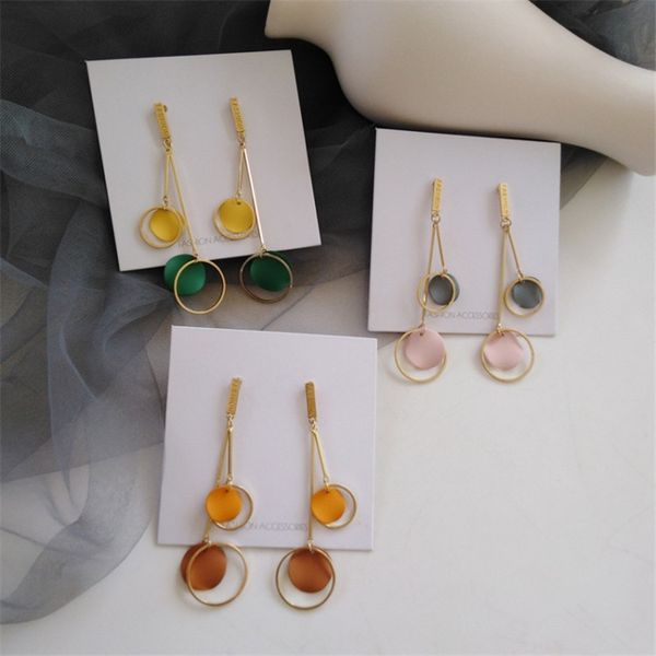 2020 fashion contracted temperament colorful metal long earrings personality beautiful round tassel earrings for women jewelry, Silver
2020 fashion contracted temperament colorful metal long earrings personality beautiful round tassel earrings for women jewelry, Silver