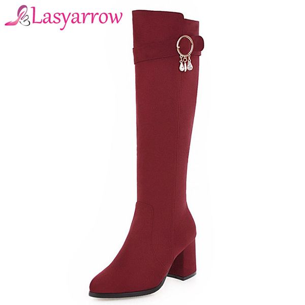 boots lasyarrow women's knight high heels pointed toe wedding shoes female knee casual woman footwear, Black
boots lasyarrow women's knight high heels pointed toe wedding shoes female knee casual woman footwear, Black