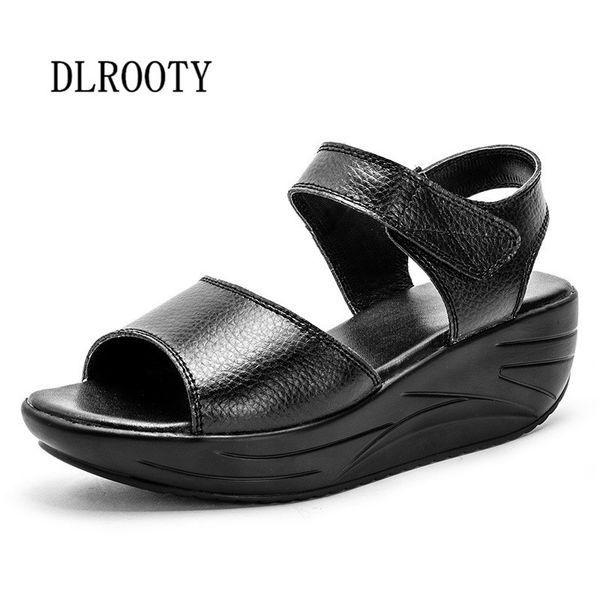 women sandals 2019 summer shoes woman wedges fashion hook & loop genuine leather comfortable casual platform female slides y200620, Black
women sandals 2019 summer shoes woman wedges fashion hook & loop genuine leather comfortable casual platform female slides y200620, Black