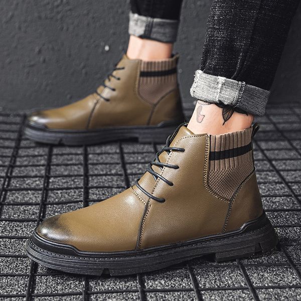 autumn & winter martin boots british- short boots workwear hight-leather boot versatile trend mi lady shoes -40, Black
autumn & winter martin boots british- short boots workwear hight-leather boot versatile trend mi lady shoes -40, Black