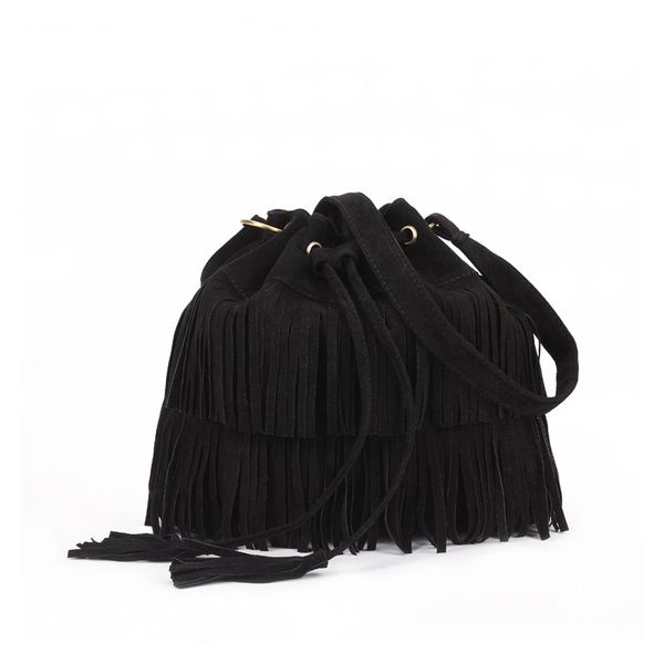 new european and american simple frosted tassel bucket bag bucket women's bag shoulder messenger
new european and american simple frosted tassel bucket bag bucket women's bag shoulder messenger