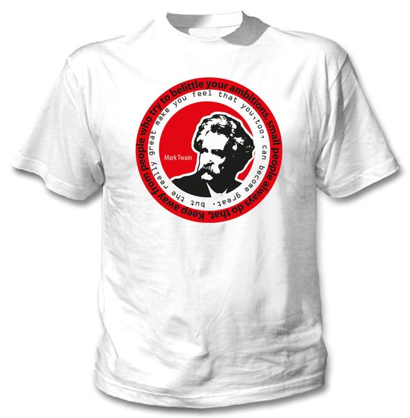 2020 mark twain keep away from people - new cotton white tshirt
