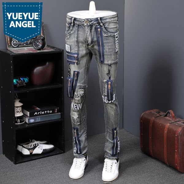 autumn winter new style vintage men jeans fashion slim fit brand motorcycle denim pants zippers straight jeans streetwear, Blue
autumn winter new style vintage men jeans fashion slim fit brand motorcycle denim pants zippers straight jeans streetwear, Blue