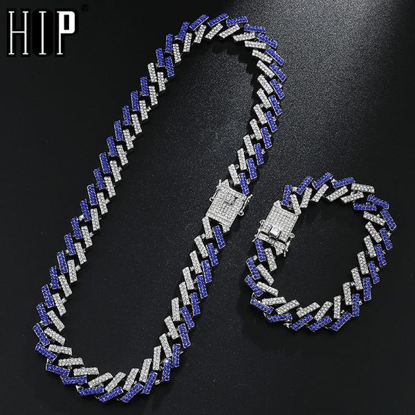 hip hop 1set 15mm bling iced out miami zircon cuban full pave rhinestone men's bracelet necklace gold for men jewelry, Silver
hip hop 1set 15mm bling iced out miami zircon cuban full pave rhinestone men's bracelet necklace gold for men jewelry, Silver