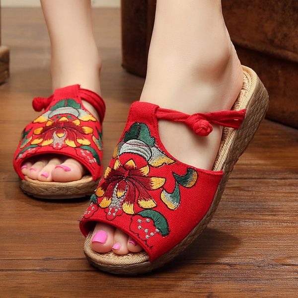 summer popular styles national wind women shoes beijing slope fashion cool antiskid mouth thick platform embroider fiats shoe, Black
summer popular styles national wind women shoes beijing slope fashion cool antiskid mouth thick platform embroider fiats shoe, Black