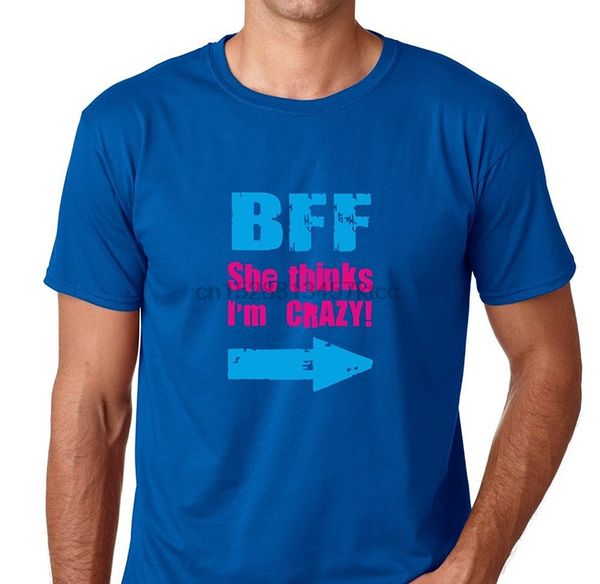 formal shirts 100% cotton crew neck bff she thinks im crazy short-sleeve tee for men
formal shirts 100% cotton crew neck bff she thinks im crazy short-sleeve tee for men